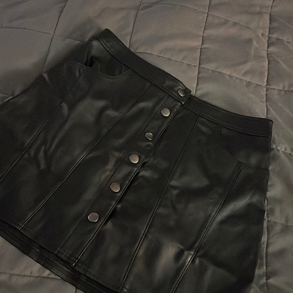 Express Leather Skirt